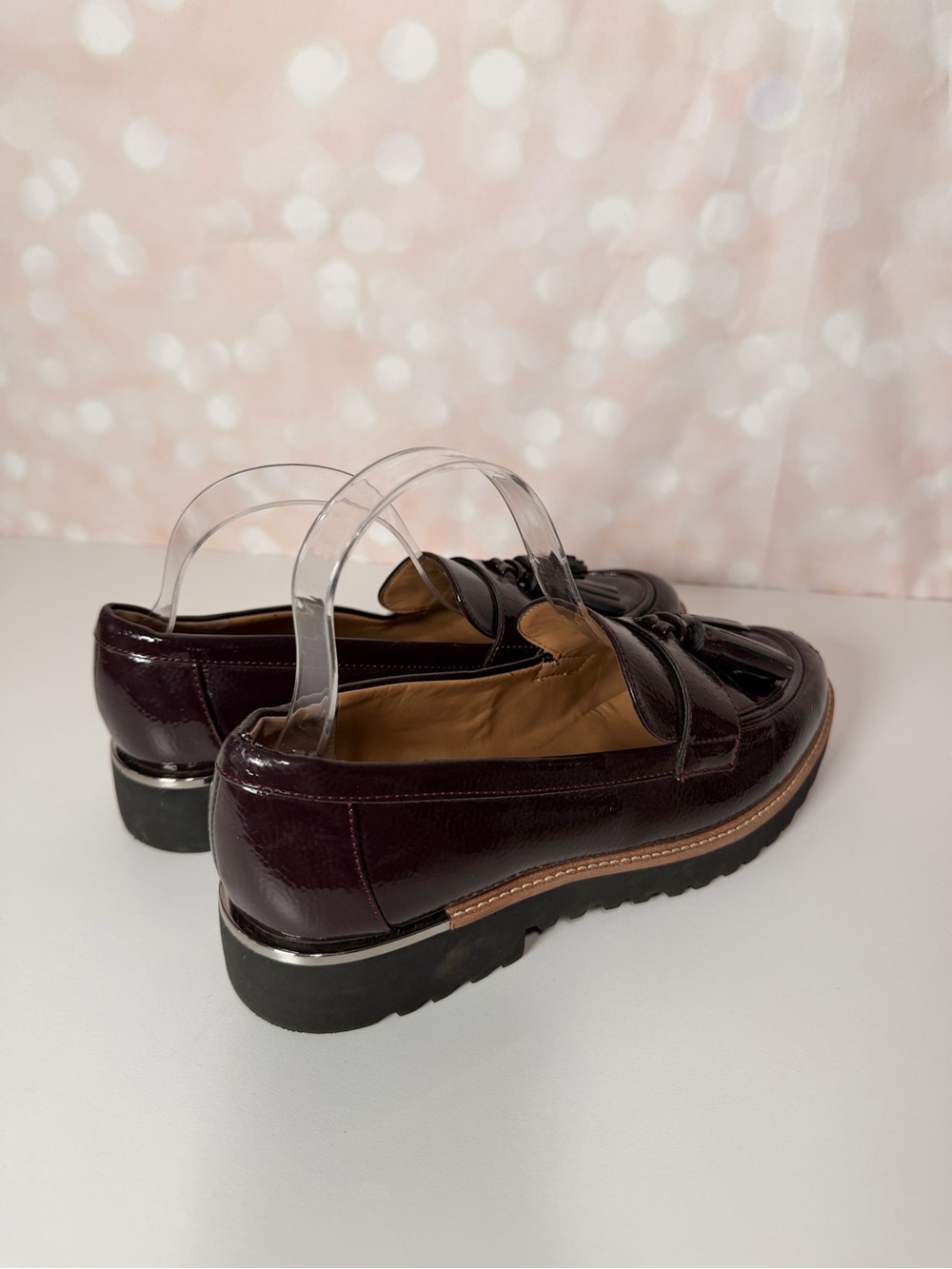 FRANCO SARTO Maroon CAROLYNN Faux Leather Loafer - Picture 9 of 14